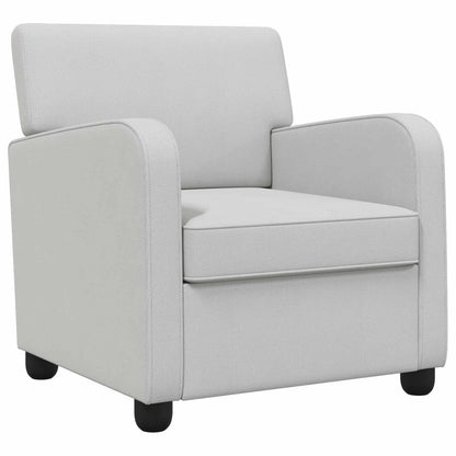 vidaXL Armchair Light Grey Velvet