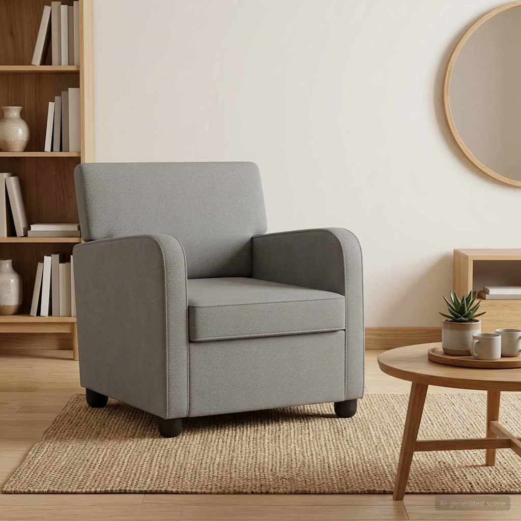 vidaXL Armchair Dark Grey Velvet