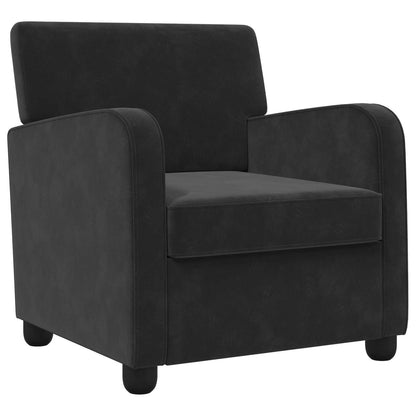 vidaXL Armchair Black Velvet