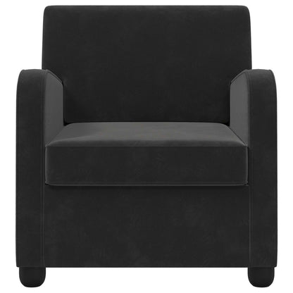 vidaXL Armchair Black Velvet