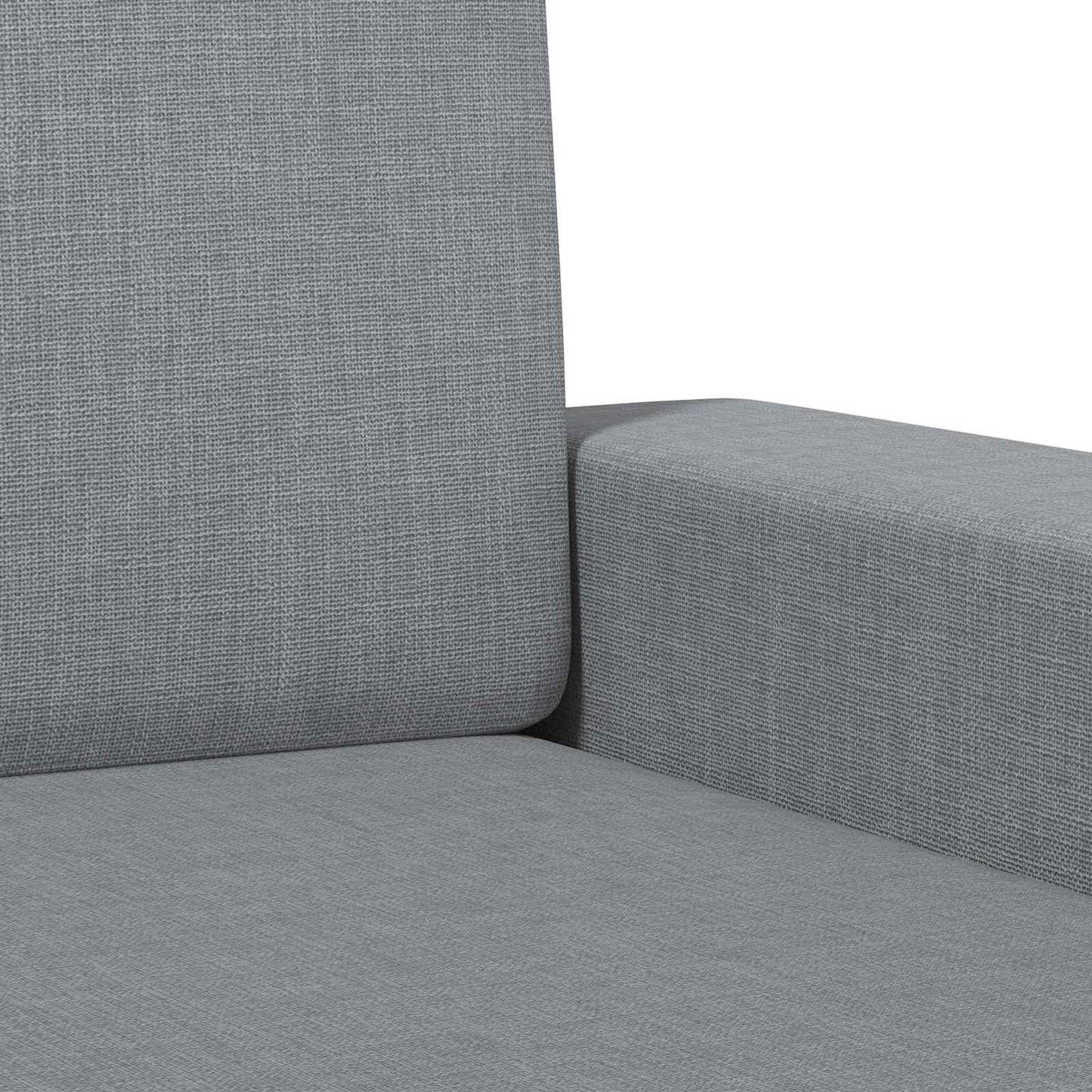 vidaXL Armchair Light Grey Fabric