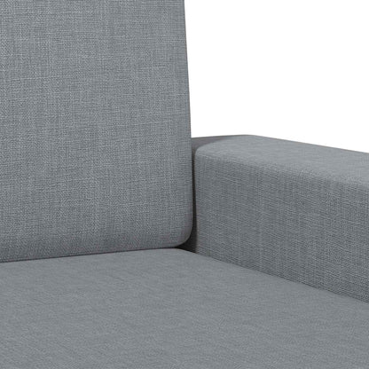 vidaXL Armchair Light Grey Fabric