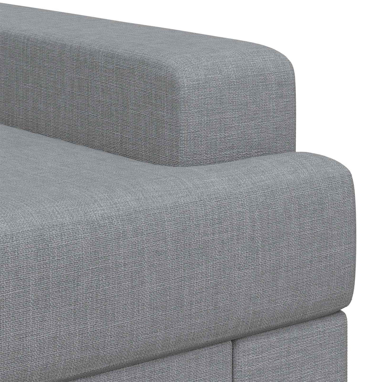 vidaXL Armchair Light Grey Fabric