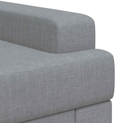 vidaXL Armchair Light Grey Fabric