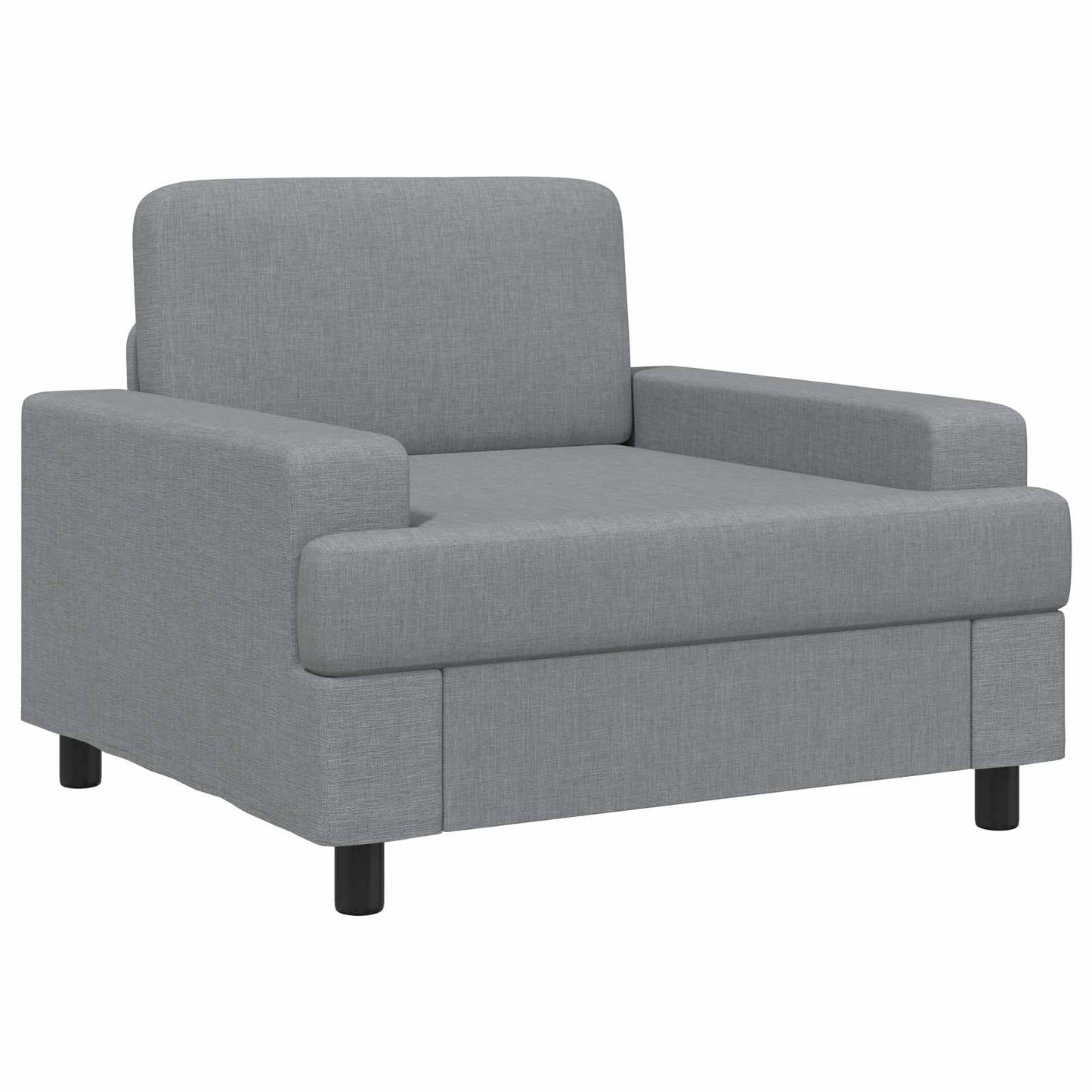 vidaXL Armchair Light Grey Fabric