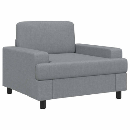 vidaXL Armchair Light Grey Fabric