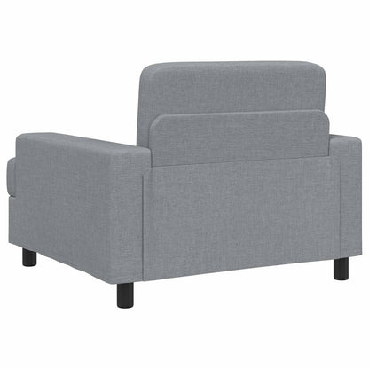 vidaXL Armchair Light Grey Fabric