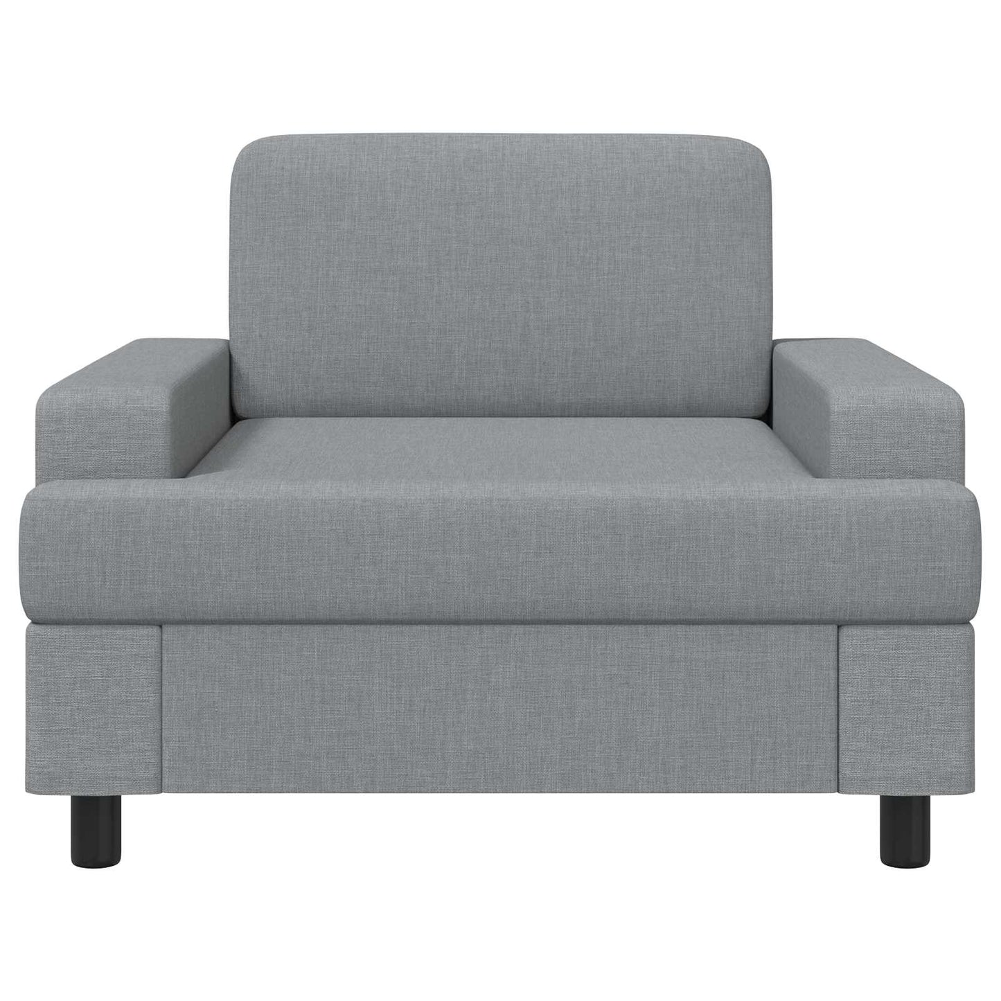 vidaXL Armchair Light Grey Fabric