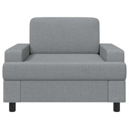 vidaXL Armchair Light Grey Fabric