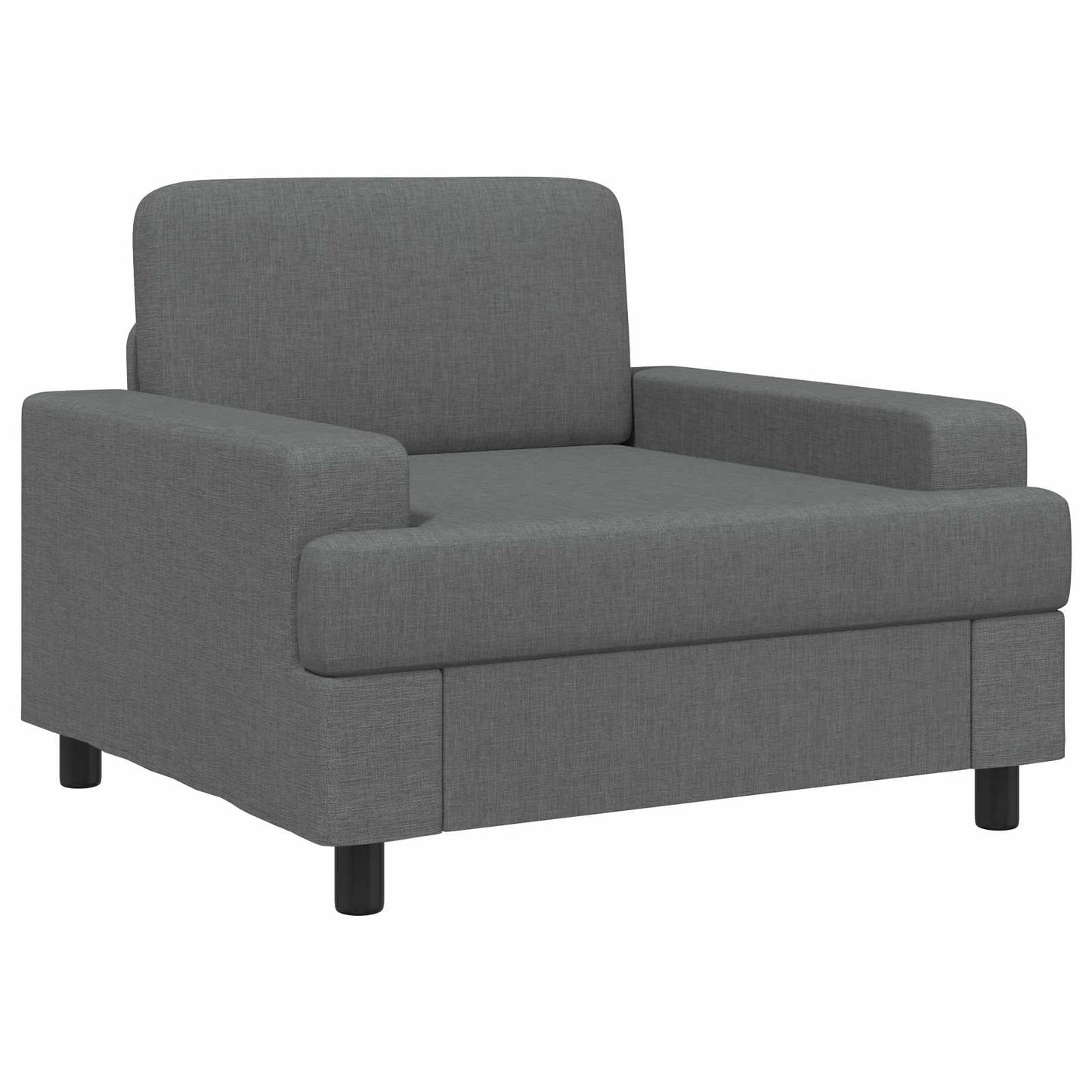 vidaXL Armchair Dark Grey Fabric