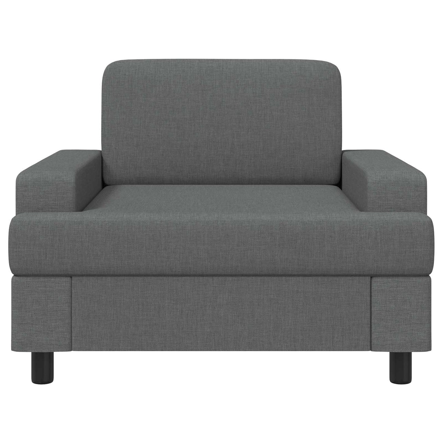 vidaXL Armchair Dark Grey Fabric