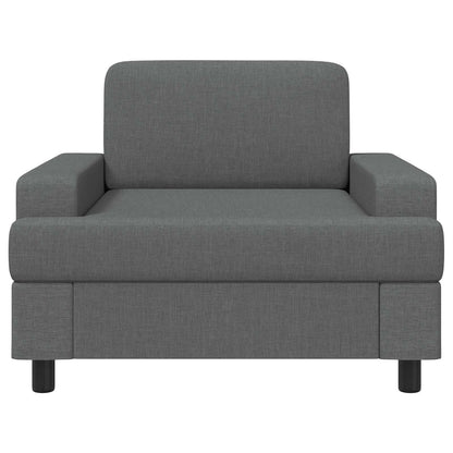 vidaXL Armchair Dark Grey Fabric