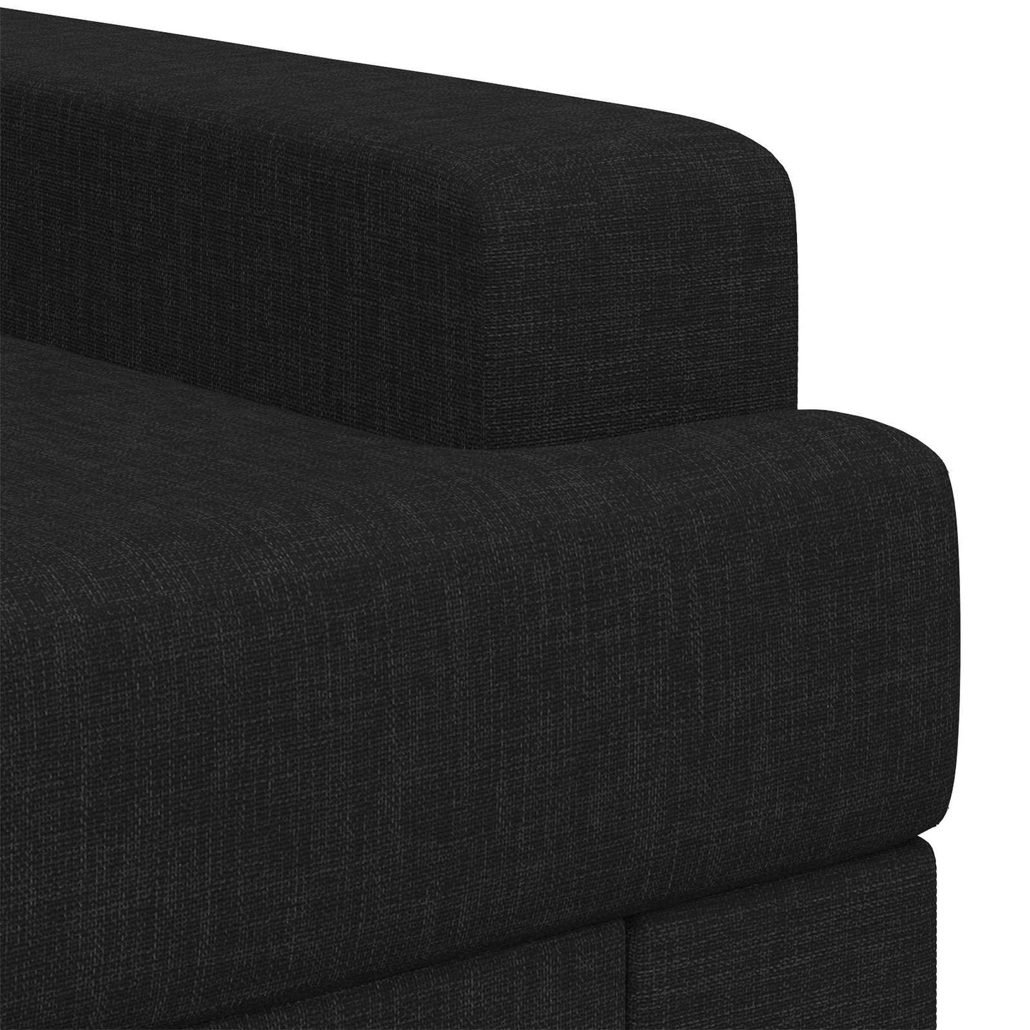 vidaXL Armchair Black Fabric