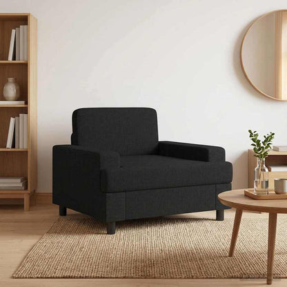 vidaXL Armchair Black Fabric
