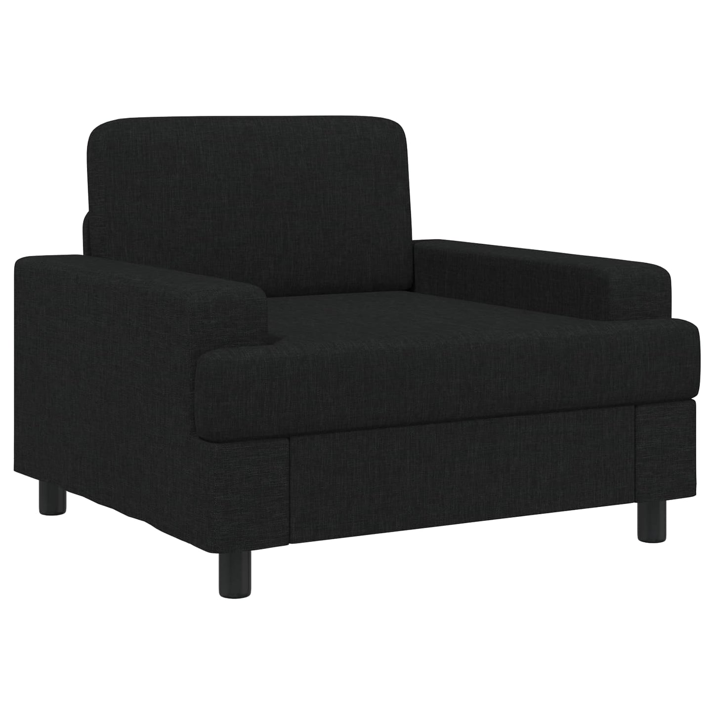 vidaXL Armchair Black Fabric