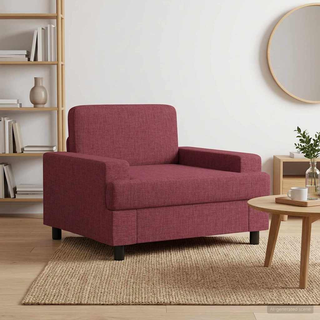 vidaXL Armchair Wine Red Fabric