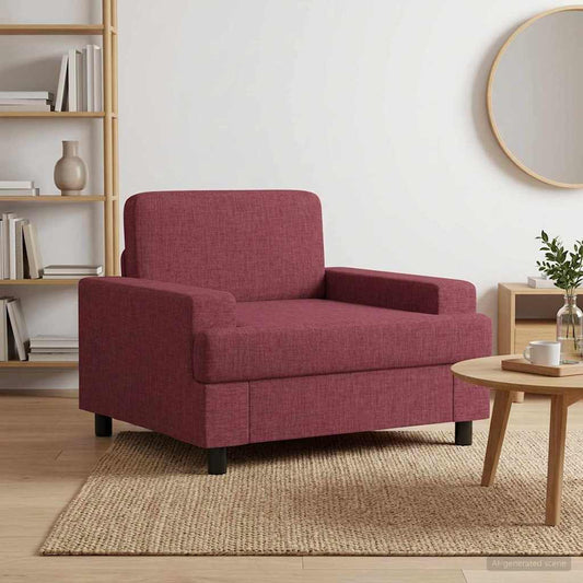 vidaXL Armchair Wine Red Fabric