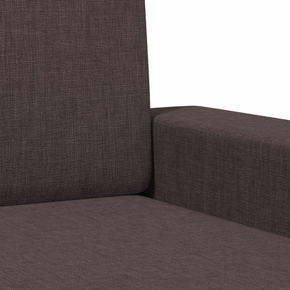 vidaXL Armchair Dark Brown Fabric