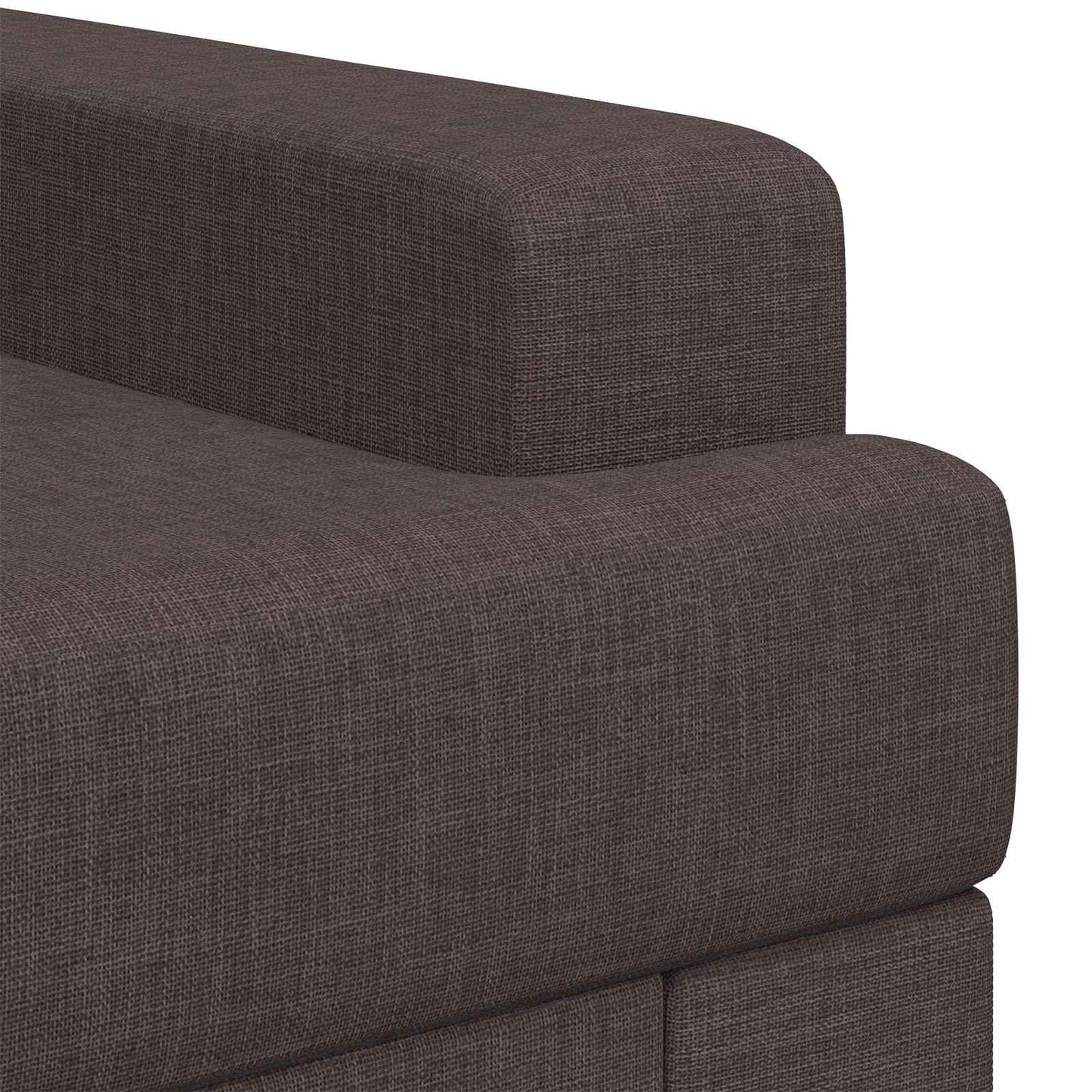 vidaXL Armchair Dark Brown Fabric