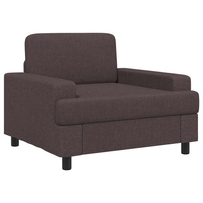 vidaXL Armchair Dark Brown Fabric