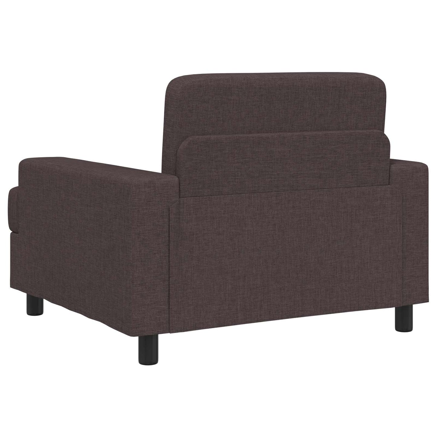 vidaXL Armchair Dark Brown Fabric