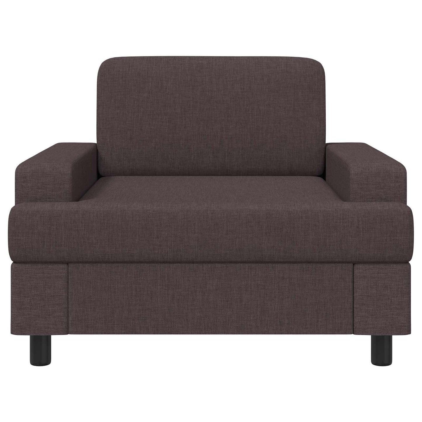 vidaXL Armchair Dark Brown Fabric