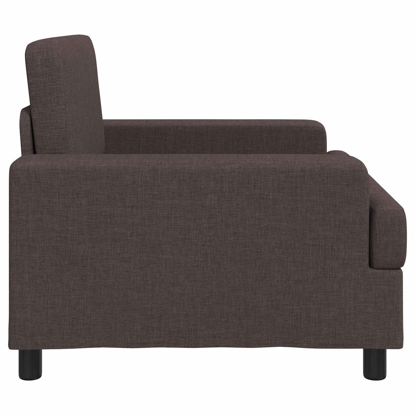 vidaXL Armchair Dark Brown Fabric