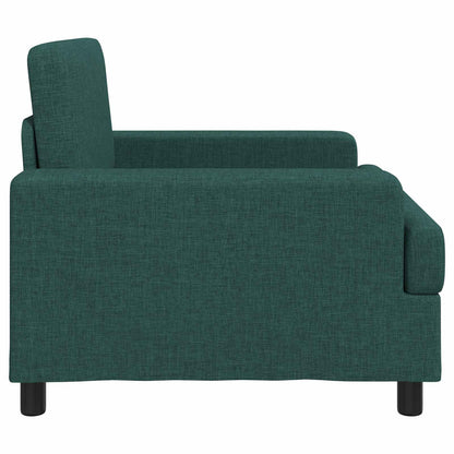 vidaXL Armchair Dark Green Fabric