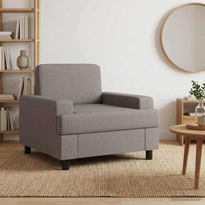 vidaXL Armchair Taupe Fabric