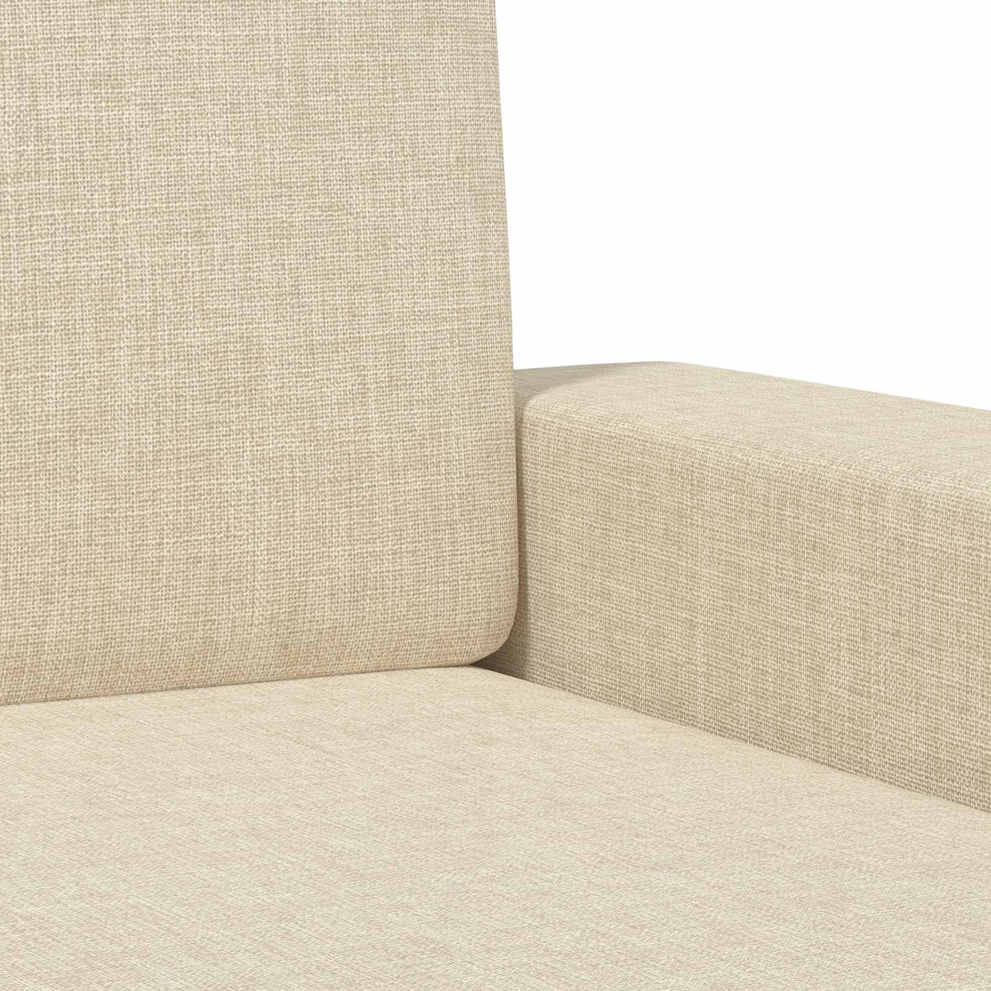 vidaXL Armchair Cream Fabric