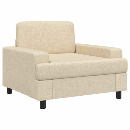 vidaXL Armchair Cream Fabric