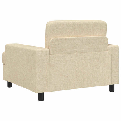 vidaXL Armchair Cream Fabric