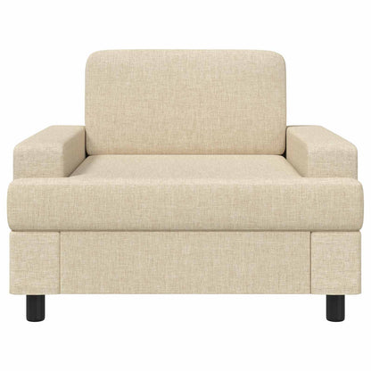 vidaXL Armchair Cream Fabric
