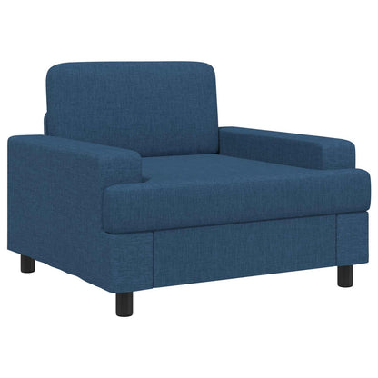 vidaXL Armchair Blue Fabric