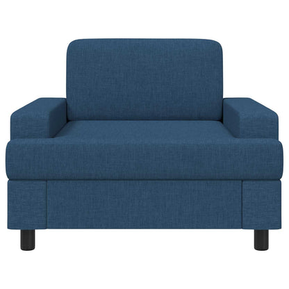 vidaXL Armchair Blue Fabric