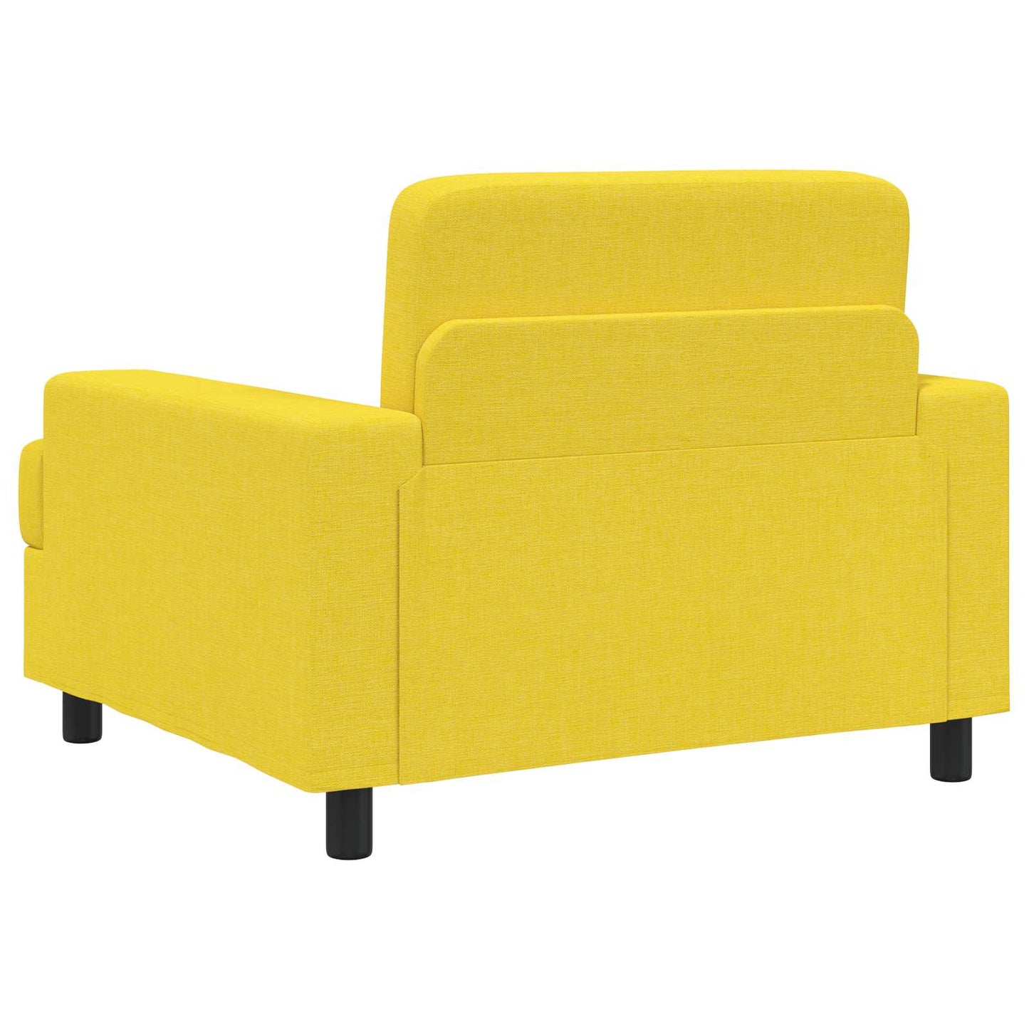 vidaXL Armchair Light Yellow Fabric