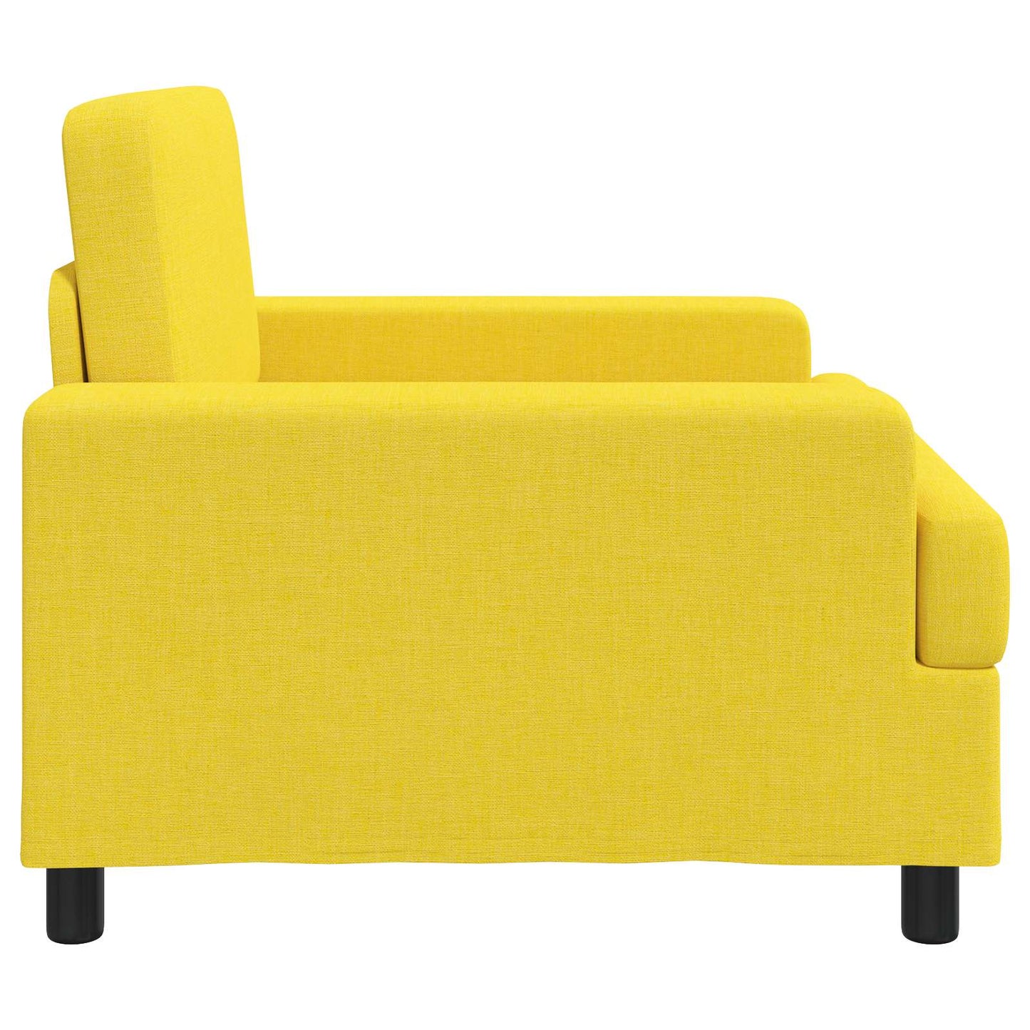vidaXL Armchair Light Yellow Fabric