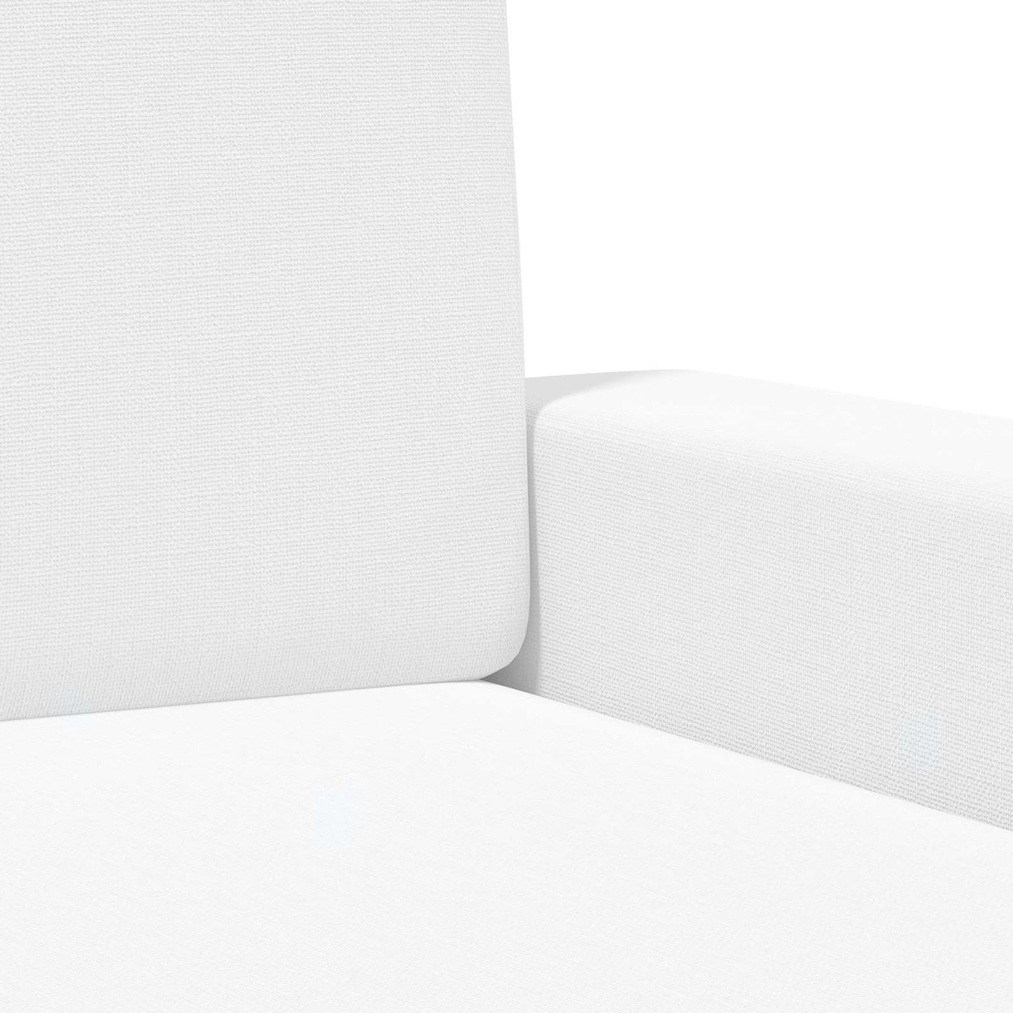 vidaXL Armchair White Fabric