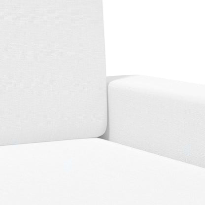 vidaXL Armchair White Fabric