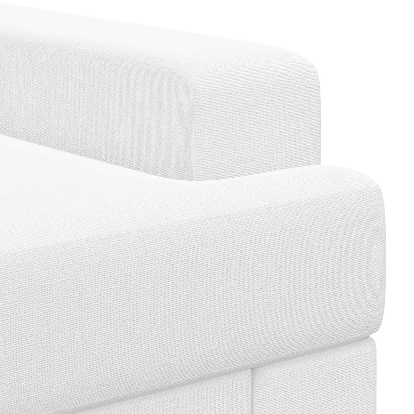 vidaXL Armchair White Fabric