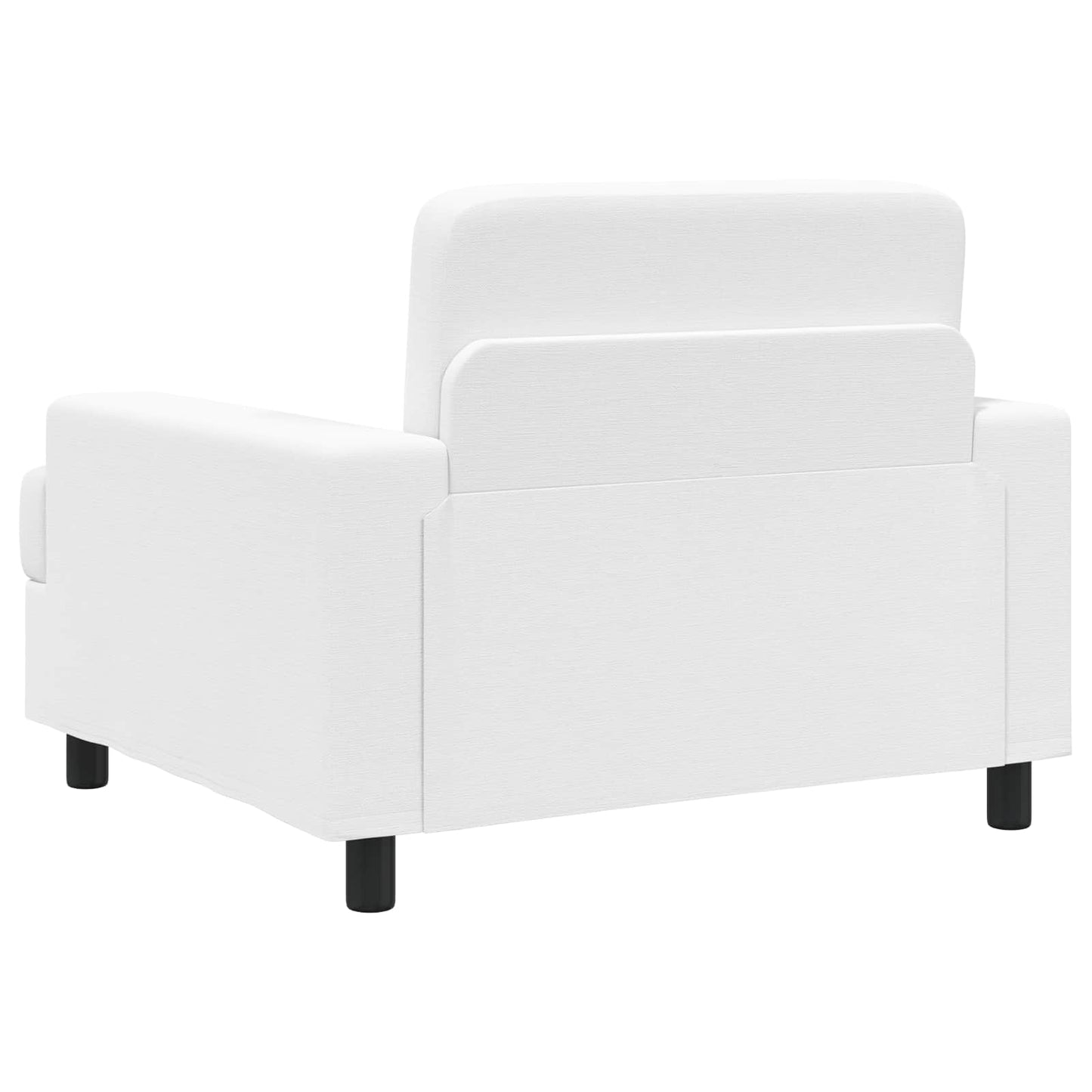 vidaXL Armchair White Fabric