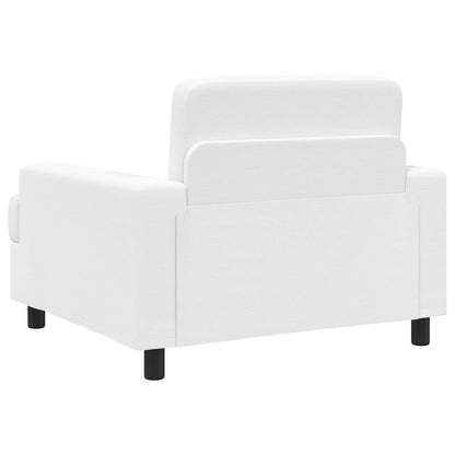 vidaXL Armchair White Fabric
