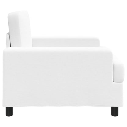 vidaXL Armchair White Fabric