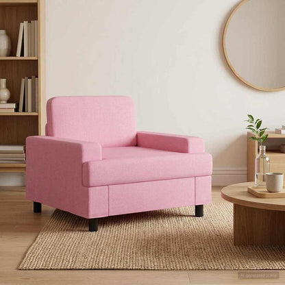 vidaXL Armchair Pink Fabric