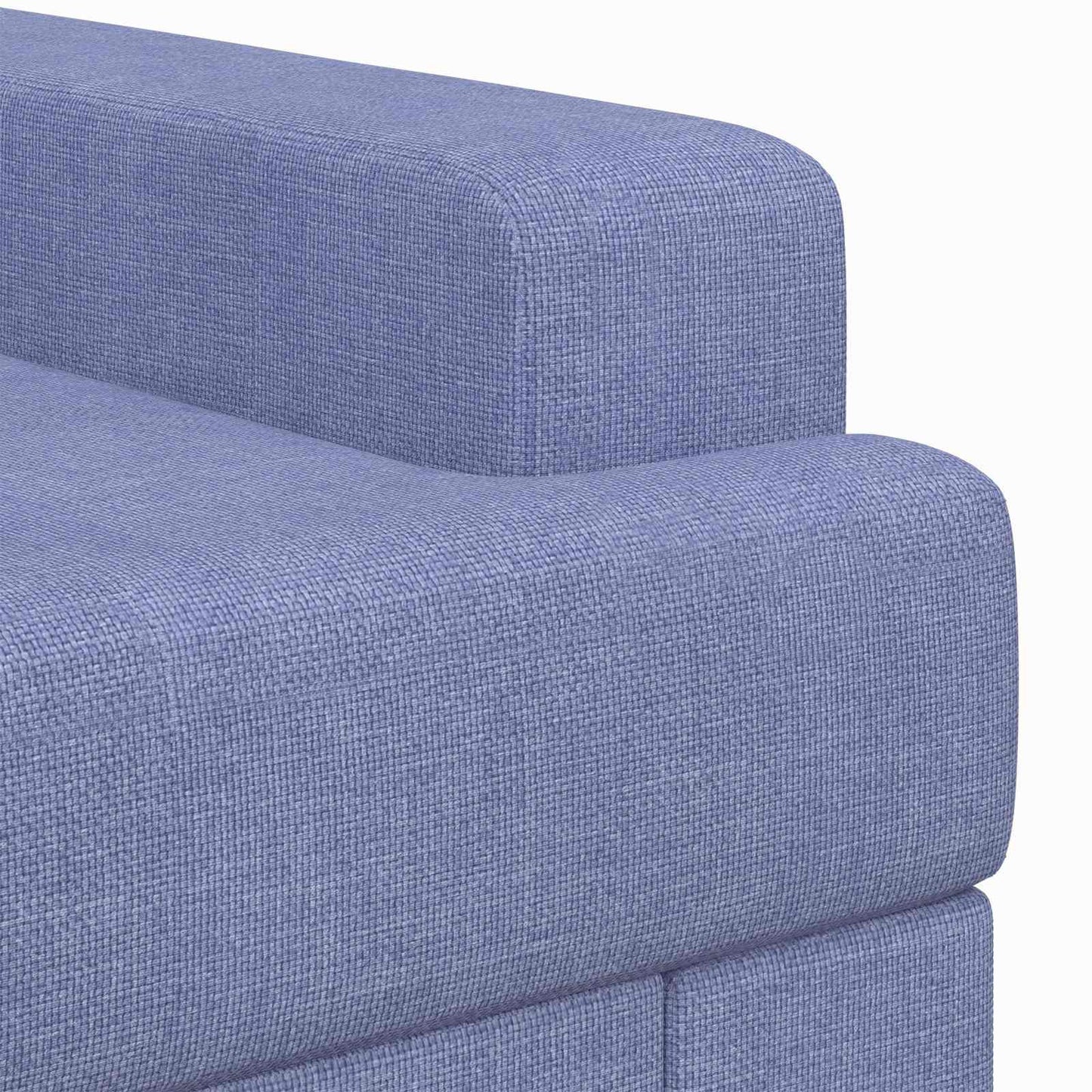 vidaXL Armchair Jeans Blue Fabric