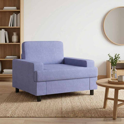 vidaXL Armchair Jeans Blue Fabric
