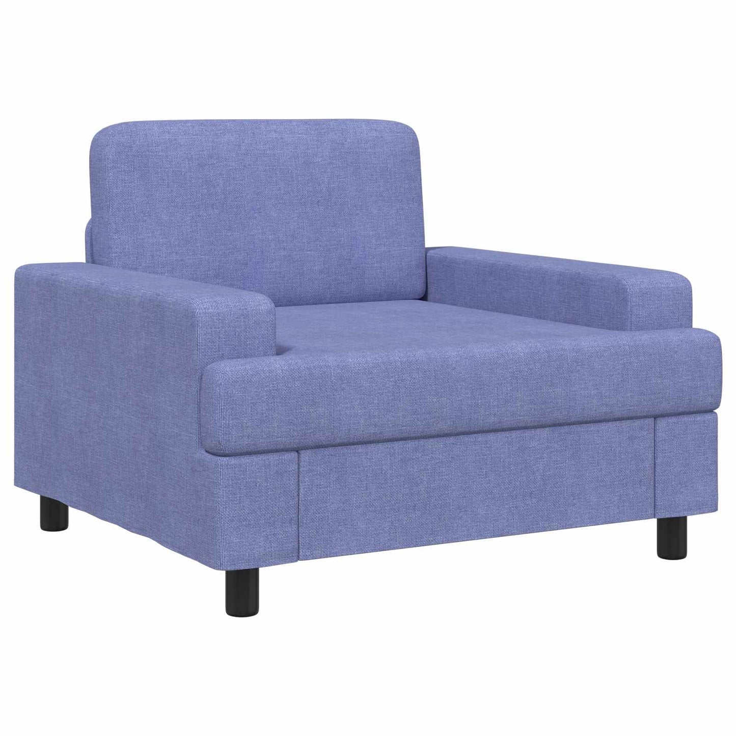 vidaXL Armchair Jeans Blue Fabric