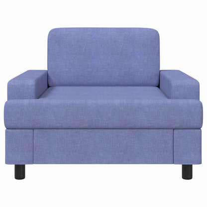 vidaXL Armchair Jeans Blue Fabric