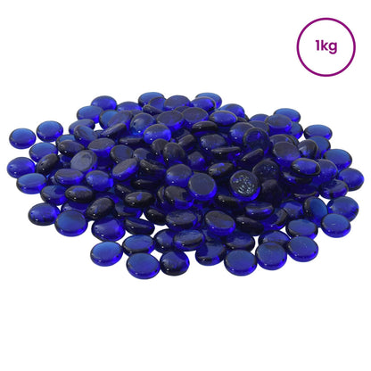vidaXL Glass Nugget 17-19 mm Cobalt Blue Glass