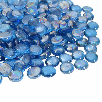 vidaXL Glass Nugget 17-19 mm Light Cobalt Blue Glass